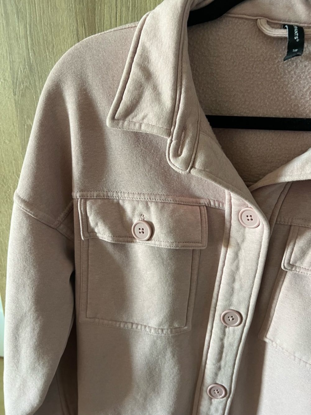 Lazypants Fleece Shacket in Rose - Picture 6 of 13